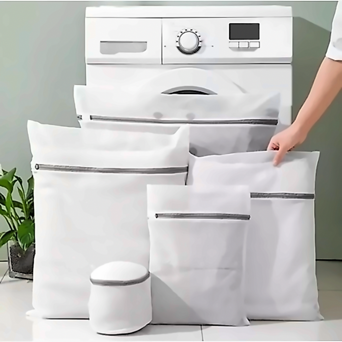 Kit Com 5 Sacos De Lavar